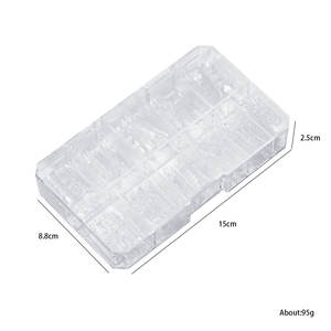 120 pièces clair glaçure <span class=keywords><strong>faux</strong></span> <span class=keywords><strong>ongles</strong></span> 3D cristal couverture complète <span class=keywords><strong>faux</strong></span> Art capsules d'<span class=keywords><strong>ongles</strong></span> <span class=keywords><strong>pour</strong></span> extensions conseils carré cercueil presse sur les <span class=keywords><strong>ongles</strong></span> - Product Image 6