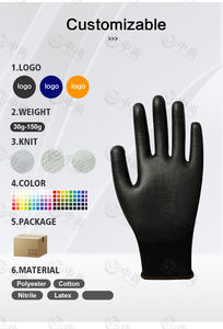 Guantes De Trabajo al por mayor de fábrica, Guantes Recubiertos de <span class=keywords><strong>PU</strong></span>, guantes de seguridad para el trabajo de <span class=keywords><strong>PU</strong></span> recubiertos de Palma - Product Image 6