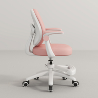 Chaise de bureau pour salle d'étude pour enfants avec double support dorsal Chaise d'étude pour enfants avec repose-pieds