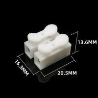 Bloc de terminaison à pression à deux ou trois positions PA92U/CH-2 de qualité supérieure pour éclairage LED, connecteur rapide pour câble blanc
