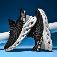 Chaussures de sport décontractées pour hommes, légères, respirantes, en mesh, à lacets souples, nouvelle semelle EVA, style printemps-été, design course à pied
