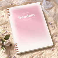 1 carnet de notes avec pages amovibles, fournitures de bureau, agenda à spirale