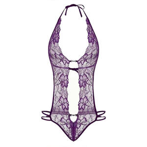 Tuta da donna Lingerie profonda V Teddy Babydoll camicia da notte morbido tessuto traspirante comodo elegante perfetto per notti intime - Product Image 4