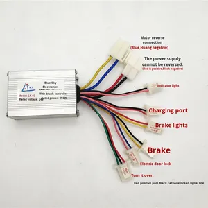Kit de <span class=keywords><strong>conversion</strong></span> de vélo électrique à vitesse unique 24V/36V, moteur 250W/350W, design à fixation latérale, accessoires de style tricycle - Product Image 4