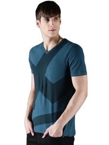 Camiseta de Punto Informal para Hombre 2024 de Buena Calidad, Transpirable y Ecológica, con Cuello Redondo, Corte Ajustado, Manga Corta y Diseño Estampado, Bangladesh - Product Image 3