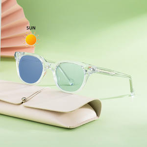 Gafas de Sol Fotocromáticas ZT-99310 para Mujer, Ovaladas, con Lentes de PC UV400, Montura de Metal y Plástico, Protección Solar, Gafas de Moda - Product Image 1