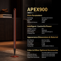 Diffuseur d'arômes de luxe en aluminium sans eau, rechargeable, avec application Tuya, grande capacité pour hall d'hôtel