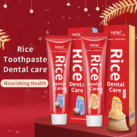 Dentifrice blanchissant aux ingrédients de riz, éliminant les taches et anti-caries