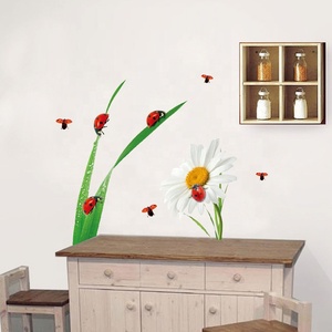 Eco-friendly Verde <span class=keywords><strong>Foglie</strong></span> Die Taglio di Figura Variopinta di Stampa Adesivo Autoadesivo Della Parete - Product Image 5