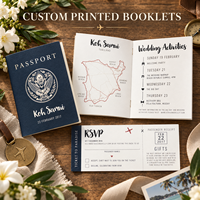 Carnet de voyage en cuir fait main personnalisé avec estampage à chaud personnalisé pour mariage et passeport