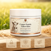 Baume au suif de cuivre et aux peptides avec huile de jojoba, acide hyaluronique, panthénol – Hydratant visage en marque blanche OEM