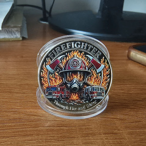 Moneda Conmemorativa 3D <span class=keywords><strong>de</strong></span> Bombero: Desafío a Través del Fuego y el Agua, Medalla Coleccionable <span class=keywords><strong>de</strong></span> Héroe <span class=keywords><strong>de</strong></span> Rescate contra Incendios, Regalo - Product Image 6