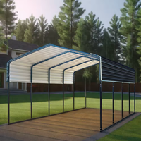 Abri de voiture moderne, imperméable, commercial, portable, préfabriqué, pour maison, ferme, extérieur, garage, abri métallique pour voiture, serre de jardin