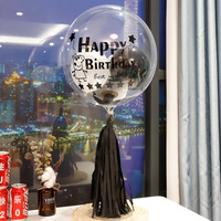Autocollant transparent Joyeux Anniversaire en gros pour ballon Bobo de fête d'anniversaire
