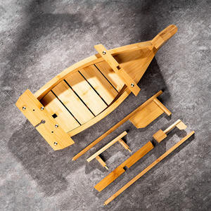 BAMBUS Sushi Boat <span class=keywords><strong>Bamboo</strong></span> 120cm Barco Sashimi Japonês para Restaurante Comida Japonesa - Product Image 4