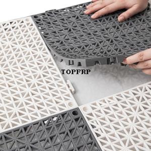 Bathroom Hollowed Out Non-slip PVC Spliced Engineering Floor <b>Mat</b> - Product Image 6