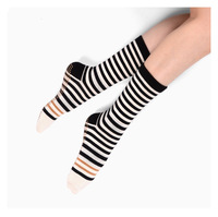 Calcetines de Yoga Antideslizantes para Mujer, Calcetines Deportivos hasta la Pantorrilla para Pilates, Barre, Ejercicio en Casa, Baile, Fitness y Aeróbicos