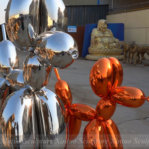 מותאם אישית נירוסטה כרום jeff koons בלון כלב חיצוני לפיסול למכירה - Product Image 4