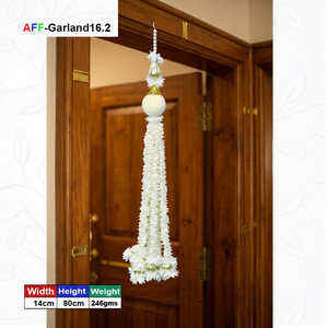 Artificial <b>Flower</b> Ladi Mogra White Plastic Artificial <b>Flower</b> Factory Model AFF-<b>Garland</b>-16.2 Indoor Decoration <b>Garland</b> - Product Image 2