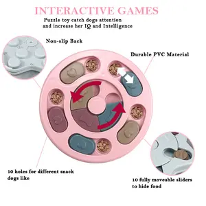 Игрушки-головоломки для собак, Интерактивная кормушка-пазл для собак, игрушки для тренировки IQ и психического обогащения, игра-дозатор для больших собак