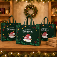 Sacs cadeaux en stock, nouveaux sacs de courses non tissés pour Halloween et Noël