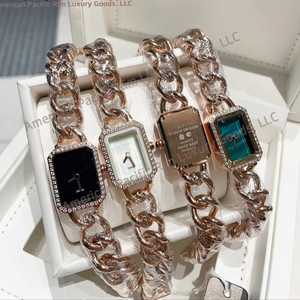 Relojes de Pulsera de Lujo para Mujer, Movimiento Automático de Cuarzo, Mecánicos, Elegantes, con Cristales, Diamantes de Imitación, Aleación Simple, para Regalo - Product Image 2