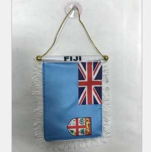 Высококачественный недорогой флаг-гирлянда из сатина с индивидуальным дизайном, 10x15 см, устойчивый к сминанию, с присоской для зеркала заднего вида автомобиля и домашнего декора - Product Image 3