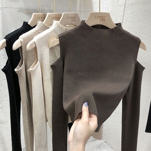 Nouveau <span class=keywords><strong>pull</strong></span> d'hiver pour <span class=keywords><strong>femme</strong></span>, couleur unie, design élégant, haut à manches longues, <span class=keywords><strong>pull</strong></span> de base - Product Image 2