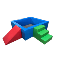 Aire de jeux intérieure personnalisée populaire, piscine à balles bleue, équipement de jeux souples pour enfants, idéal pour les événements commerciaux et les écoles maternelles