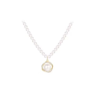 Collar de Perlas Estilo Francés, Versátil y Lujoso, con Colgante de Perlas Pavé, Cadena para Clavícula, Gargantilla para Mujer - Product Image 5