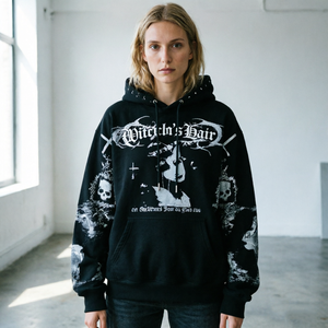 Sweat-shirt à capuche streetwear personnalisé en coton 100% avec motif imprimé numérique 3D et trous d'aération pour hommes – Vente en gros - Product Image 2