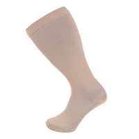 Jingwen Oem Medias De Plus Size Fat Loose High Knee Solid White Compression Skin Large Unitsex Chaussettes de compression