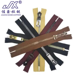 Wholesale Custom Metal Zip No8 Secure Salable Zipper With Sliders For Shoes Bags Luggages