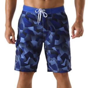 Custom LOGO Breathable Men's Swim Shorts Swim Trunks With Gingham Patchwork Paisley Plaid Letter Patterns for Men - Product Image 3