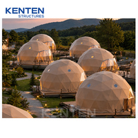 Dôme préfabriqué Igloo de 5m, 6m, 8m et dômes géodésiques, vente chaude au Japon, tente préfabriquée insonorisée et isolée pour le camping