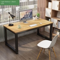 Simple Wooden Desktop Computer Desk for Office Conference Student Writing or Home Use