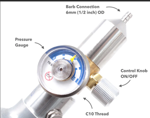 CAL Gas warehouse (CGW) 0.25 LPM ตัวควบคุมการไหลแบบคงที่ (ข้อต่อ C-10) 316L เต้าเสียบ60 PSIG NB-0.25-C10การไหลแบบคงที่ - Product Image 5
