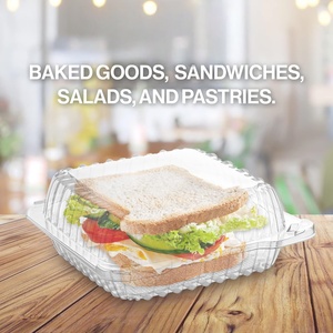 12oz Disposable Rectangle Plastic PET <b>Clear</b> Tamper Evident Food Packaging Deli <b>Container</b> - Product Image 3