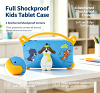 Nueva Tableta Educativa G126 con Android 14, Procesador de Cuatro Núcleos, Pantalla Capacitiva, Wifi, 6GB + 128GB, Táctil, para Educación y Juegos