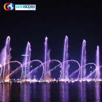 Fontaine musicale dansante de grande taille pour lacs, piscines, étangs, parcs et rivières, certifiée CE ISO, fabriquée en Chine