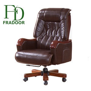 Muebles de Oficina Clásicos para Proyectos de Edificios Comerciales, Escritorio de <span class=keywords><strong>Director</strong></span> Ejecutivo de Alta Gama con Chapa de Madera - Product Image 6