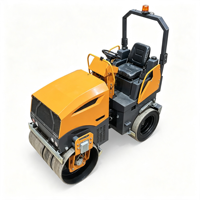 Rouleau vibratoire diesel fiable de petite taille pour le pavage des jardins et des pelouses