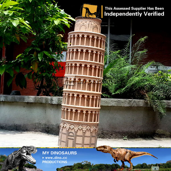 Mon Dino Parc D'attractions Maquette Architecturale Tour de Pise