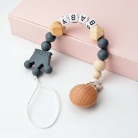 Chaîne de sucette en silicone panda, pour attache-sucette, personnalisé, nouvelle collection 2022