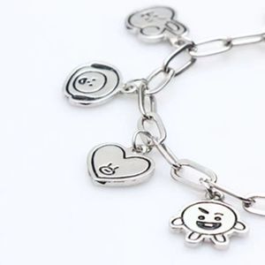 <span class=keywords><strong>Bracelet</strong></span> pour femme en acier inoxydable, motif dessin animé <span class=keywords><strong>BTS</strong></span>, ne ternit pas, bijoux Joker tendance, cadeau - Product Image 2