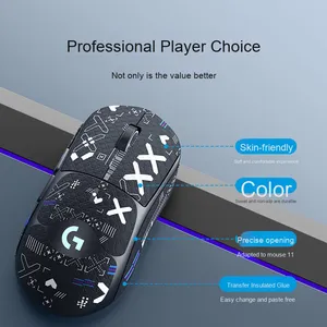 Aufkleber-Etiketten für Gaming-Maus Rechte Hand 1. und <span class=keywords><strong>2</strong></span>. Generation Rutschfest Anti-Schweiß Mattierte Maus-Aufkleber - Product Image 3