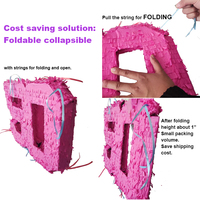 Ensemble de jeu de piñata pour fête d'anniversaire d'enfants de 1, 2, 3, 9 ans, avec confettis, décoration de fête, prototypes de dessins animés populaires