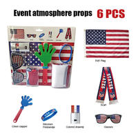 Kit de fournitures pour supporters de la Coupe du Monde de football 2026 en gros, personnalisé, avec écharpe et lunettes