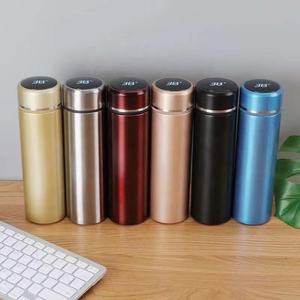 17oz 500ml Nuevas llegadas Pantalla de temperatura LED Acero inoxidable Vacío Gimnasio Deportes Botella de agua inteligente con Infusor de filtro - Product Image 4