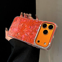 Nouvelle Coque de Protection Antichoc Luxe à Motif Coquillage Coloré et Diamants pour iPhone 17 16 Pro Max 17 Air